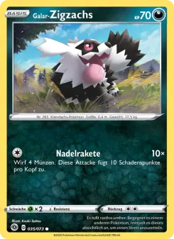 Pokémon-Karte Galar-Zigzachs 035/073