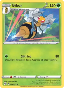 Pokémon-Karte Bibor 004/073