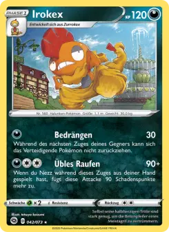 Pokémon-Karte Irokex 042/073