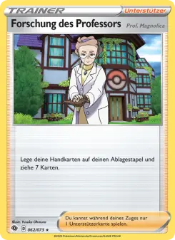 Pokémon-Karte Forschung des Professors 062/073