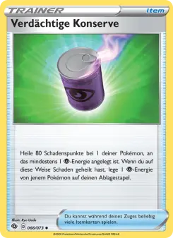 Pokémon-Karte Verdächtige Konserve 066/073