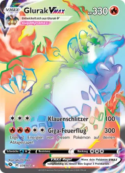 Pokémon-Karte Glurak VMAX 074/073
