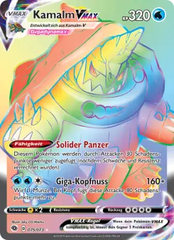 Pokémon-Karte Kamalm VMAX 075/073