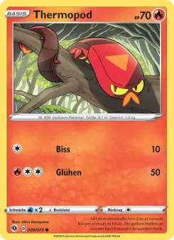 Pokémon-Karte Thermopod 009/073