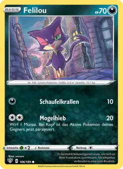 Pokémon-Karte Felilou 106/189