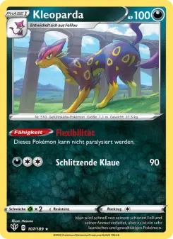Pokémon-Karte Kleoparda 107/189