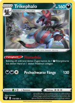 Pokémon-Karte Trikephalo 110/189