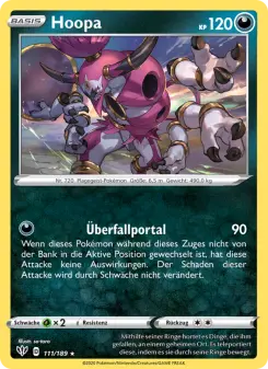 Pokémon-Karte Hoopa 111/189