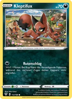 Pokémon-Karte Kleptifux 112/189