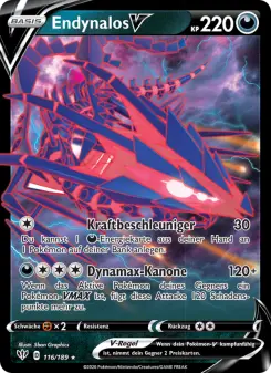 Pokémon-Karte Endynalos V 116/189