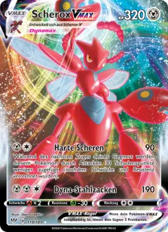 Pokémon-Karte Scherox VMAX 119/189