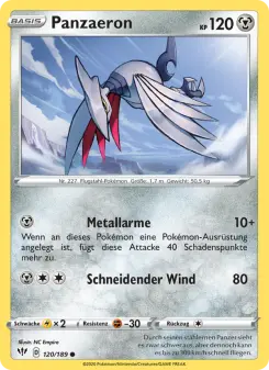 Pokémon-Karte Panzaeron 120/189