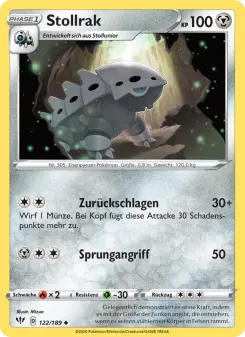 Pokémon-Karte Stollrak 122/189