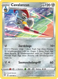 Pokémon-Karte Cavalanzas 124/189