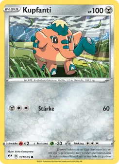 Pokémon-Karte Kupfanti 131/189