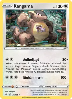 Pokémon-Karte Kangama 133/189