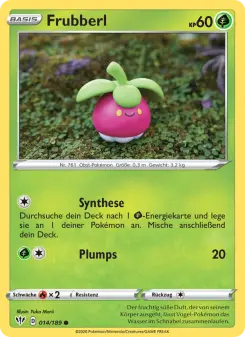 Pokémon-Karte Frubberl 014/189