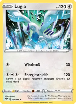 Pokémon-Karte Lugia 140/189