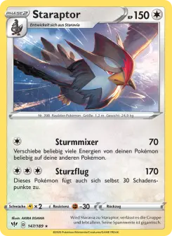 Pokémon-Karte Staraptor 147/189