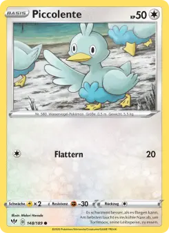 Pokémon-Karte Piccolente 148/189