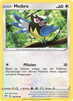 Pokémon-Karte Meikro 154/189