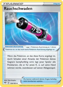 Pokémon-Karte Rauchschwaden 158/189