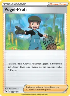 Pokémon-Karte Vogel-Profi 159/189