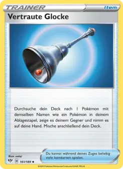 Pokémon-Karte Vertraute Glocke 161/189