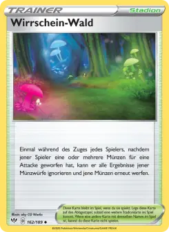 Pokémon-Karte Wirrschein-Wald 162/189