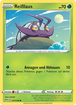 Pokémon-Karte Reißlaus 017/189