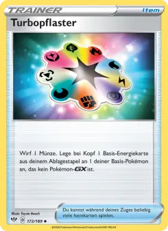 Pokémon-Karte Turbopflaster 172/189