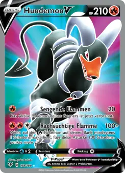 Pokémon-Karte Hundemon V 178/189