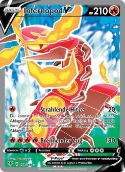 Pokémon-Karte Infernopod V 179/189