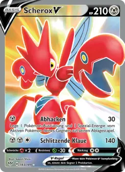 Pokémon-Karte Scherox V 183/189