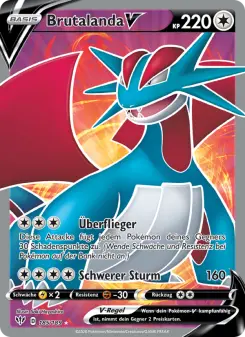 Pokémon-Karte Brutalanda V 185/189