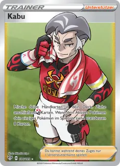 Pokémon-Karte Kabu 186/189
