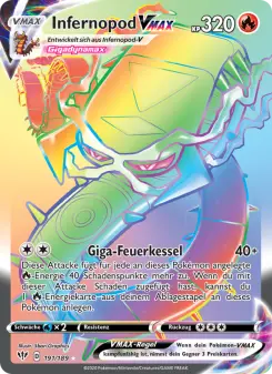 Pokémon-Karte Infernopod VMAX 191/189