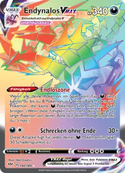 Pokémon-Karte Endynalos VMAX 192/189