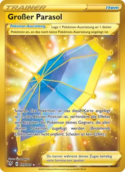 Pokémon-Karte Großer Parasol 199/189