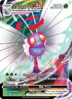 Pokémon-Karte Smettbo VMAX 002/189