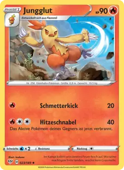 Pokémon-Karte Jungglut 023/189
