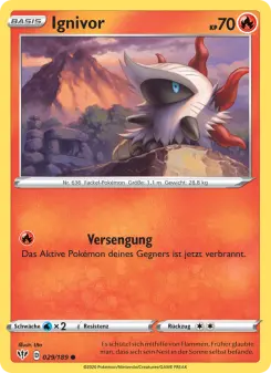 Pokémon-Karte Ignivor 029/189