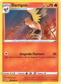 Pokémon-Karte Dartignis 031/189