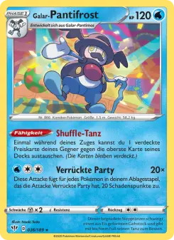 Pokémon-Karte Galar-Pantifrost 036/189