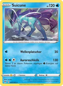 Pokémon-Karte Suicune 037/189