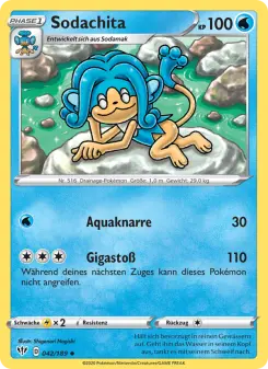 Pokémon-Karte Sodachita 042/189