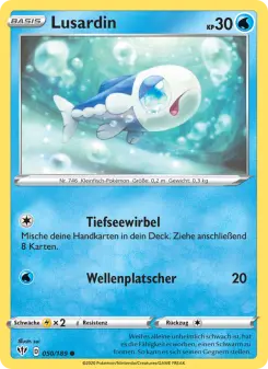 Pokémon-Karte Lusardin 050/189