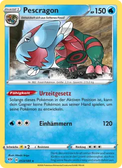 Pokémon-Karte Pescragon 053/189