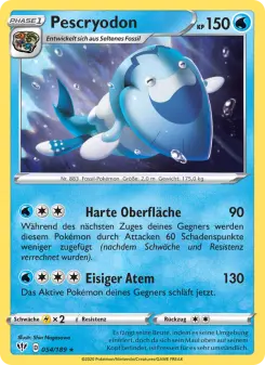 Pokémon-Karte Pescryodon 054/189