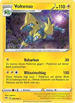 Pokémon-Karte Voltenso 059/189